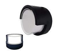 Maka Applique da Parete Esterno LED 15W 1500 Lumen Nero Tondo/Quadrata 220V IP65 PVC 4000K