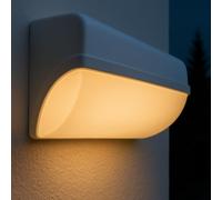 MAKA Applique LED da Esterno e Interno, 30W 300 Lumen LED, in PVC, Impermeabile IP65, Applique Esterno, 220V (Bianco Switch)