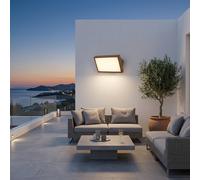 MAKA Applique LED Parete Esterno 24W 2500LM 3CCT IP65 Giardino Lampada