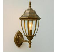 MAKA change your life quality Lampada Lampadario Applique da Parete per Esterno, Applique Lanterna da Muro, Per Giardino Esterni, Alluminio, Attacco E27 Lampadina non Inclusa 60W IP45 (Bronzo)