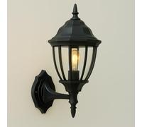 MAKA change your life quality Lampada Lampadario Applique da Parete per Esterno, Applique Lanterna da Muro, Per Giardino Esterni, Alluminio, Attacco E27 Lampadina non Inclusa 60W IP45 (Nero)