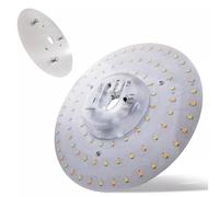 MAKA Circolina LED Universale per Plafoniere con Cambio Temperatura (6500K - 4000K - 3000K), Plafoniera LED con Magnete, Installazione Facile (32W - Ø 250mm)