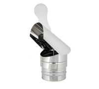 MAKA Comignolo Gallo Tondo, Terminale in Acciaio Zincato Eolico per Canna Fumaria Camino Stufa a Legna Pellet e Gas, Cappello Antipioggia Aspirafumo(Ø 160 mm)