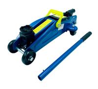 MAKA Cric Auto Idraulico 2T Crick Professionale Ribassato con Manovella Sollevatore Auto e Furgoni 2 Tonnellate Cambio Gomme Martinetto a Carrello Altezza 12,7 cm - 33 cm Peso 8.8 kg