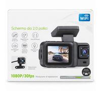 MAKA Dash Cam Auto WiFi 1080P 30fps 3 Camere Schermo 2 Grandangolo 130°cam