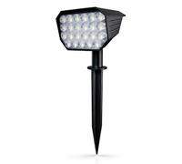 MAKA Faretto LED Solare da Giardino 4W con Picchetto Set 2 Pezzi Esterno