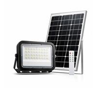 MAKA Faro LED Solare 200W Illuminazione Esterno Lampada Solare con Telecomando Proiettore LED IP65 2000 Lumen Luci Solari Giardino Batteria LiFePO4 15000 mAh Luce Bianca Fredda 6500K Potente (200 W)