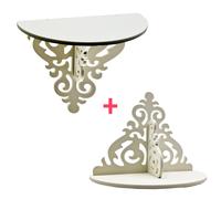 MAKA Fioriere da Parete Legno Porta Piante Kit 2 Pezzi Muro Casa Giardino