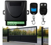 Maka Kit Ricevente Automazione Cancelli 2 Canali, 12 24V Radio Ricevente Universale 433 mhz, 2 Canali Alimentazione AcDc Con 2 Telecomandi, Cancelli Serrande