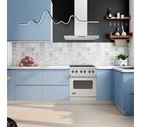 MAKA Lampadario a Sospensione LED Moderno Cucina Design a Forma di Onde Soffitto a Sospeso 25W Luce Bianca Decorativa Lampada Interno Cucina Camera da Letto (Nero, Luce Fredda 6500K)