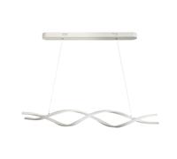 MAKA Lampadario a Sospensione LED Soggiorno, Lampada Cambio Temperatura Luce Calda-Naturale-Fredda, Design a Intreccio, 48 Watt 5280 Lumen, 220 Volt, Lampadario Camera da Letto (Switch Bianco)