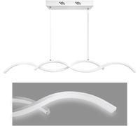 MAKA Lampadario a Sospensione Moderno | Lampadario LED Soffitto per Soggiorno, Cucina, Camera da Letto | Luce Fredda 6500K | Lampada Sospesa | 25W | Alluminio 90x5x90 cm