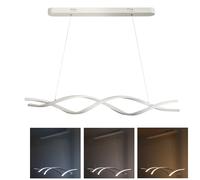 MAKA Lampadario LED Sospensione Ondulato Bianco Switch Color 4000K 6500K