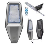 MAKA Lampione Solare Led Esterno con Palo, 1200 Watt | 11800 Lumen | 12 Ore Autonomia | Luce Fredda, Lampione Led Esterno con Pannello Solare e Telecomando, Luce Giardino con Sensore Crepuscolare