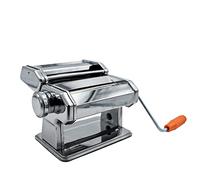 MAKA Macchina per Pasta Fresca Manuale Fatta in Casa Professionale Con Manovella Sfoglia Lasagne Fettuccine (6mm) Tagliolini (1,5mm) Regolatore di Spessore da 4,8mm a 0,6mm Tagliatelle Spaghetti