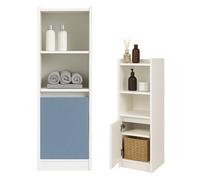 MAKA Mobiletto Bagno 115cm Verticale con Ripiani Armadietto Salvaspazio