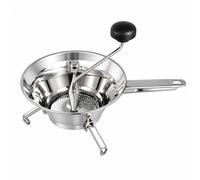 MAKA Passaverdura 24 cm Acciaio Inox Manuale con Dischi Intercambiabili