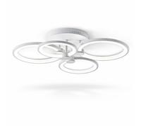 MAKA Plafoniera LED Moderna 48W 4 Cerchi 3 Tonalità Luce Soffitto Basso Consumo
