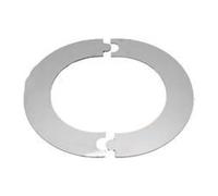 MAKA Rosone Circolare Componibile per Canna Fumaria in Acciaio Inox, Copriforo Apribile in Due Metà per Tubi già Installati (Ø 80 mm, Inox)