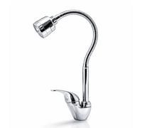 MAKA Rubinetto Cucina Miscelatore con Doccetta Flessibile Cromato Lavabo