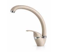 MAKA Rubinetto Cucina Miscelatore Monocomando Canna Curva Avena Sabbia Beige