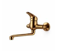 MAKA Rubinetto Cucina Miscelatore Monocomando Ottone Dorato Oro Lavello