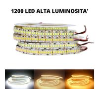 MAKA Striscia LED 5m 1200 LED SMD 2835 12V 240LED/m Alta Luminosità IP20