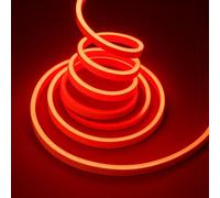 MAKA Striscia Led Cob, Striscia LED 220V Alta Luminosità, 120 Luci al Metro - Ip65 Impermeabile - 9W/m, Luce Effetto Neon Diverse Misure e Colori Decorazione (Rosso, 20 metri)
