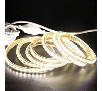 MAKA Striscia LED con Alimentatore, Strisce LED Tagliabili SMD 2835, IP65 Impermeabile, Flessibile Striscia LED per Vetrine Mobili Armadi Decorazione Feste (Luce naturale 4000K, 4 metri)