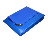 MAKA Telo Impermeabile Esterno 100g/mq, Telone Antistrappo Occhiellato Impermeabile, Occhielli Rinforzati, Ideale per Coprire Legna, Campeggio, Piscina, Oscurante, Protezione UV (5x6 m)