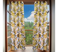 MAKA Tende da Interno Coprenti con Anelli 2 Pezzi 140x275 cm Tessuto Arredo