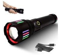 MAKA Torcia LED Ricaricabile USB Type-C Lunga Durata 6 Ore Luce Bianca 6500K