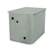 MAKA Vaso di Espansione Aperto Zincato 30 Litri per Termocamino Termostufa | Vaso di espansione aperto da 30 litri in acciaio zincato, 300x290x450 mm, forato per carico e scarico, con coperchio