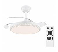 MAKA Ventilatore da Soffitto con Luce LED Integrata 80W Luce 80 w - Motore 30 w