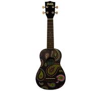 MAKALA MK-SBPAISLEY Ukulele soprano black paisley ukadelic