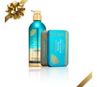 MAKARI Blue Crystal - Set regalo 2 pezzi e astuccio per il trucco gratuito, per sapone schiarente, lozione per il corpo per tutti i tipi di pelle, kit di auto-cura botanica da donna