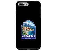 Makarska Croazia Travel Art Emblema Vintage Custodia per iPhone 7 Plus/8 Plus
