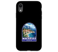 Makarska Croazia Travel Art Emblema Vintage Custodia per iPhone XR