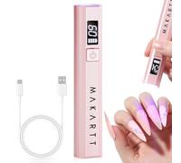 Makartt Lampada UV per unghie in gel - Mini lampada a LED UV portatile Lumière Nail Dryer for Curing Gel Polish Nail Glue Ricaricabile USB Nail Light con LCD 2 Timer per Fast Drying Home Salon Use
