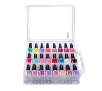 Makartt Organizer per smalti, trasparente, universale, per 48 flaconi, portatile, robusto, organizer per smalto in gel con 8 divisori regolabili, salvaspazio, per esporre bottiglie di unghie, da