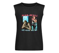 Makaveli all Eyez On Me Mens T-Shirt Unisex Sleeveless Tops Black Vest Tank Tee L