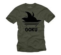 MAKAYA Goku Dragon Hair T-Shirt Uomo Verde S