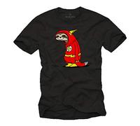 MAKAYA T-Shirt Uomo Divertenti - Flash Bradipo Magliette Supereroi