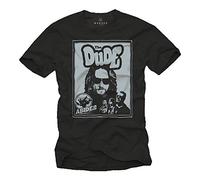 MAKAYA The Dude - Big Lebowski T-Shirt Nera Maglietta Uomo S