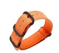 MAKAZHZZRM Adatto for Sette Settimane SF-T Five P Series M Series Q Series Canvas Nylon Watch Strap Cinturino Sportivo Impermeabile Anti-Sudore 26mm(Orange-Black)