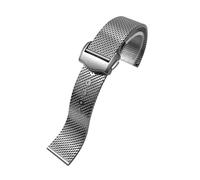 MAKAZHZZRM Cinturino a Catena in Acciaio al Titanio da 20 mm Adatto for Cinturino for Orologio Omega 007 Seamaster Diver 300, sostituisce Il Bracciale in Acciaio Milanese