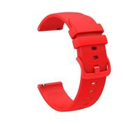 MAKAZHZZRM Cinturino a sgancio rapido da 20 mm e 22 mm adatto for DIZO Watch 2, smartwatch sportivo, cinturino in silicone adatto for DIZO Watch R/D Talk/Realme Watch 2 3.(Red,20mm)