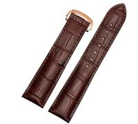 MAKAZHZZRM Cinturino for orologio adatto for Omega Speedmaster Butterfly Flying Strap, cinturino for orologio Rado Diamond Master Crystal Gem Series, nero, 20 mm(Brown-rose gold,19mm)