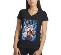 Makdi zah1de Lover zahide Camicia Donna con Scollo A V Nera Size M