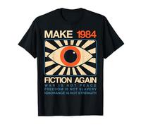 Make 1984 Fiction Again Dystopian Maglietta